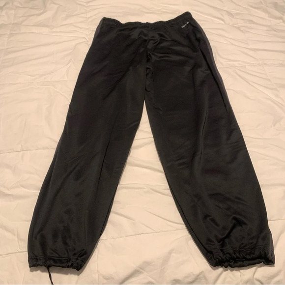 Nike Men’s Therma Fit Sweatpants XXL Gray Basketball Baggy Drawstring Ankles - Picture 2 of 11